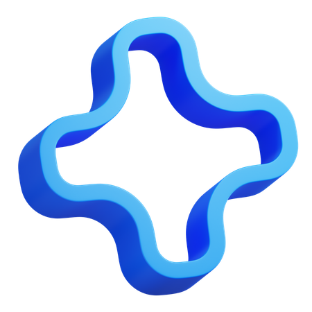 Plus Abstract  3D Icon