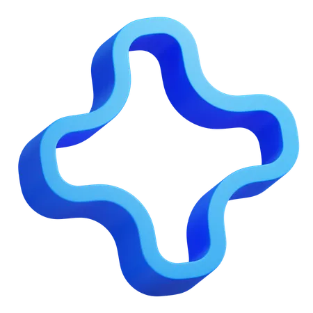 Plus Abstract  3D Icon