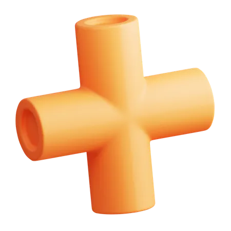Plus Abstract  3D Icon