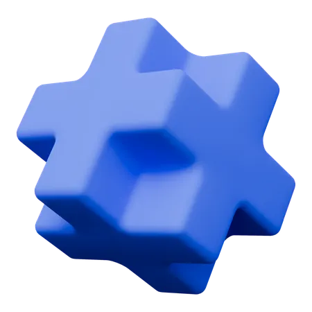 Plus Abstract Shapes  3D Icon