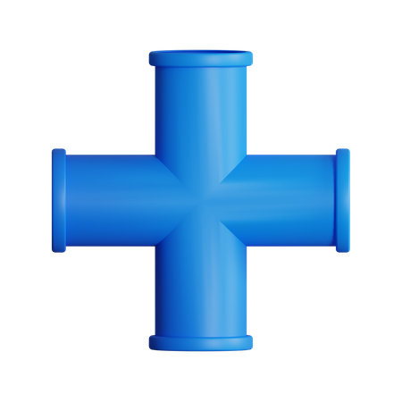 Plus Joint Pipe  3D Icon