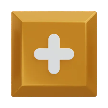 Plus Keyboard Key  3D Icon