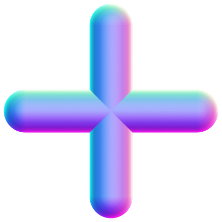 Plus Shape  3D Icon