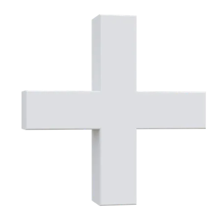 Plus Sign  3D Icon