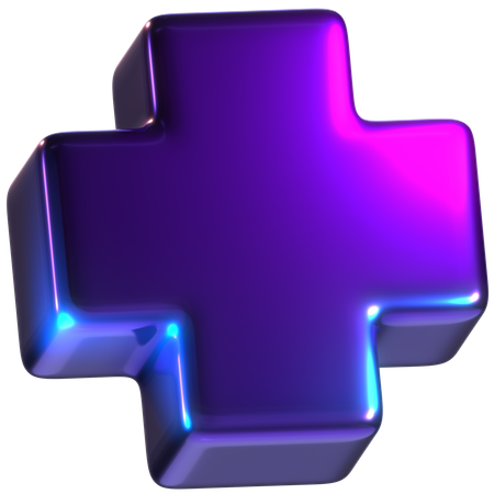 Plus sign  3D Icon