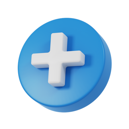 Plus Symbol  3D Icon