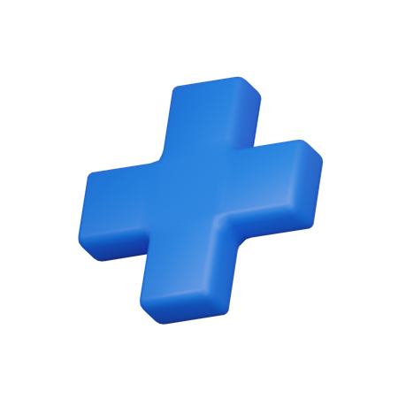 Plus symbol  3D Icon