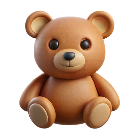 Ausgestopfter Teddybär  3D Icon