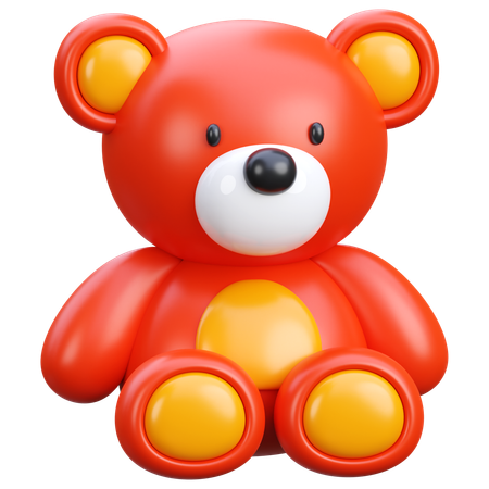 Ausgestopfter Teddybär  3D Icon