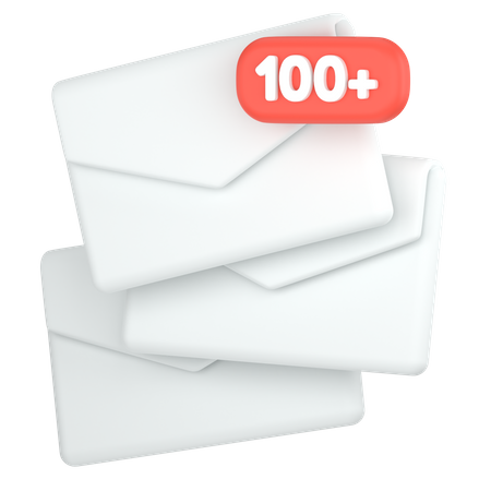 Beaucoup d'e-mails  3D Icon