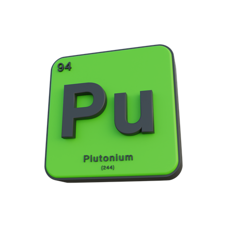 Plutonium  3D Illustration