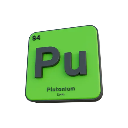 Plutonium  3D Illustration