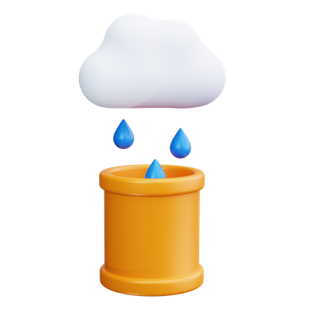 Pluviomètre  3D Icon