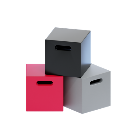 Plyometric Box  3D Icon
