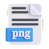 3d png document logo