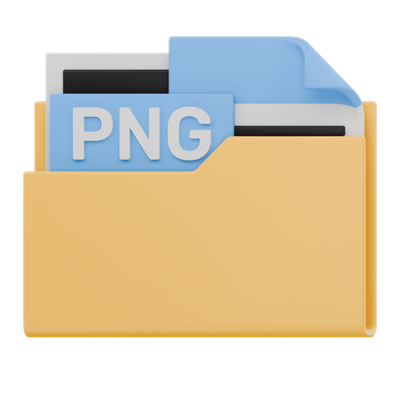 PNGファイルフォルダ  3D Icon