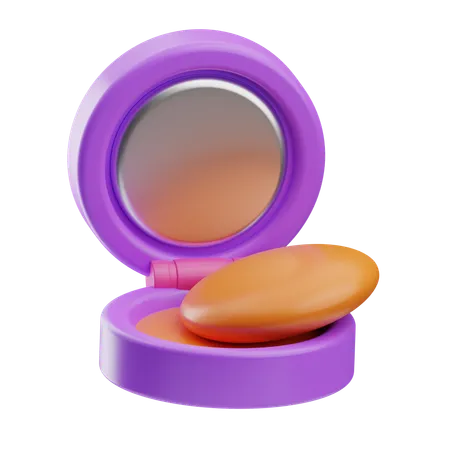 Pó facial  3D Icon