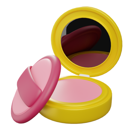 Pó facial  3D Icon