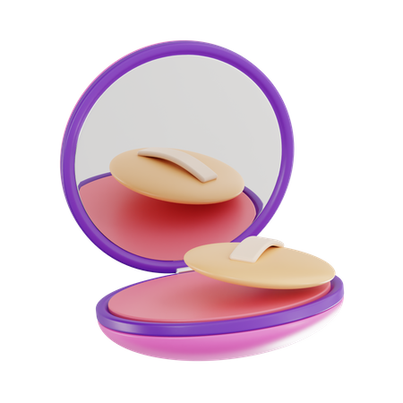 Pó facial  3D Icon