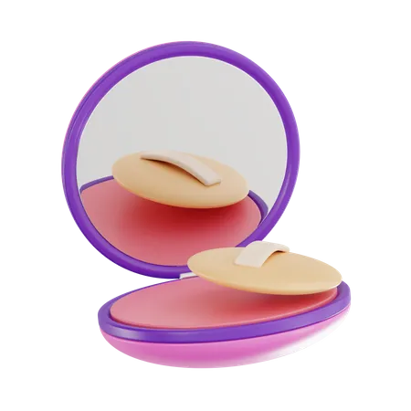 Pó facial  3D Icon