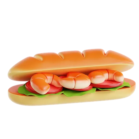 Po Sandwich  3D Icon