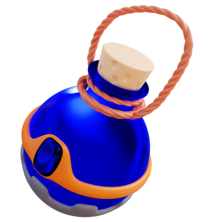 Poção azul  3D Icon
