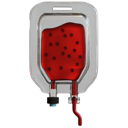 Une poche de sang  3D Icon