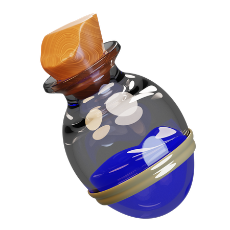 Poción de maná media  3D Icon