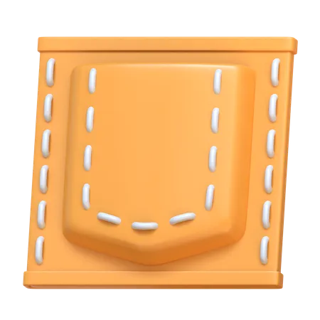 Pocket 3 D Sewing Icon 3D Icon