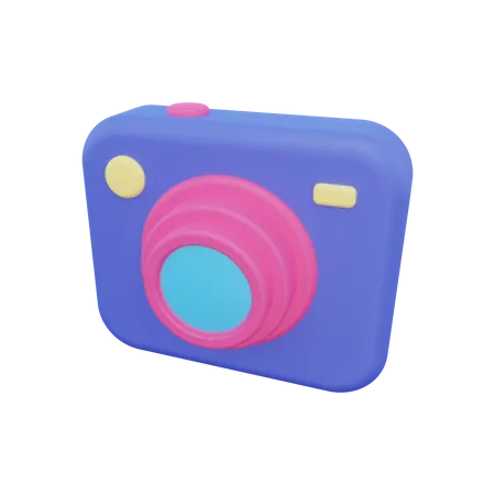 Pocket Camera Icon Concept 3D Illustration