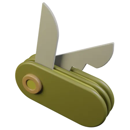 Pocket Knife 3 D Icon 3D Icon