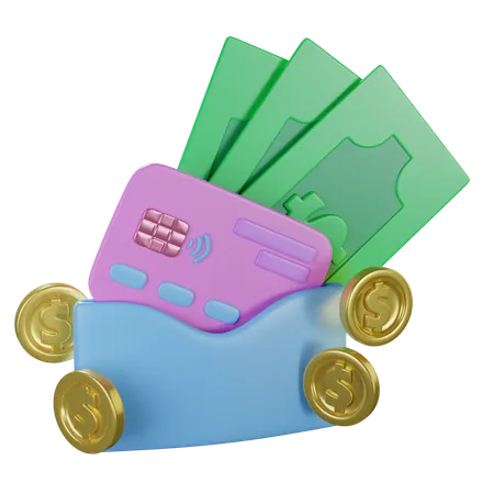 Pocket Money  3D Icon