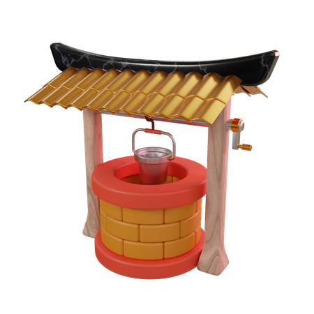 Poço de água  3D Icon