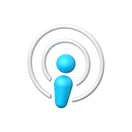 Podcast  3D Icon