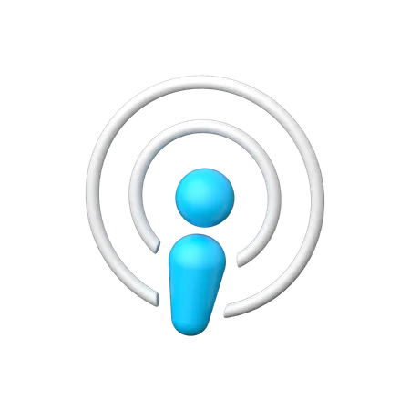 Podcast  3D Icon