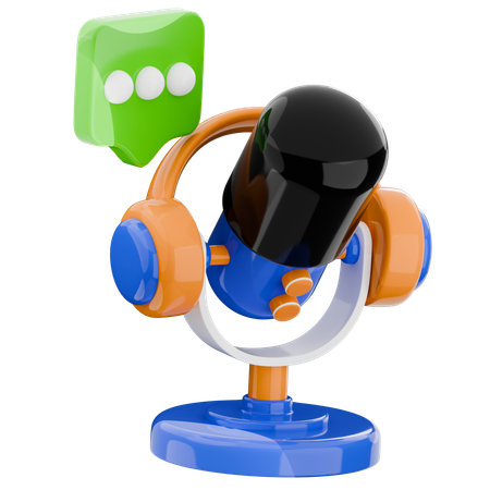 Podcast  3D Icon