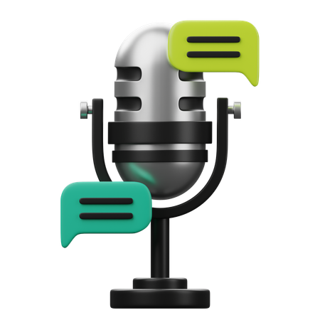 Podcast  3D Icon