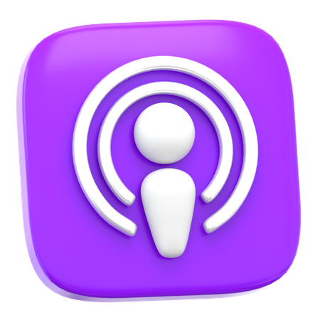 Podcast  3D Icon