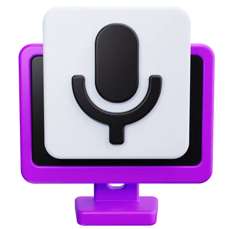 Podcast  3D Icon