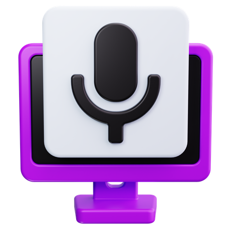 Podcast  3D Icon