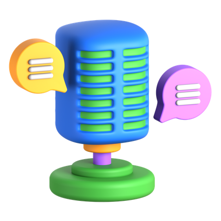 Podcast  3D Icon