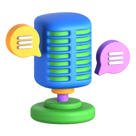 Podcast  3D Icon