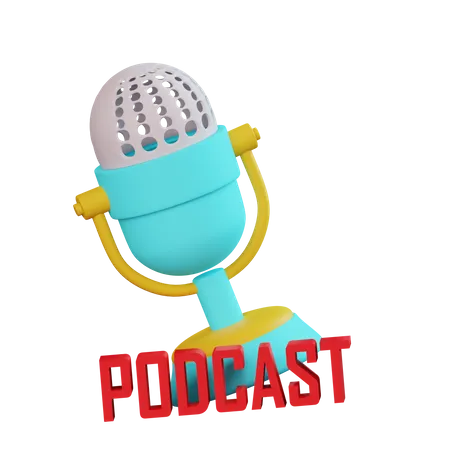 Podcast  3D Icon