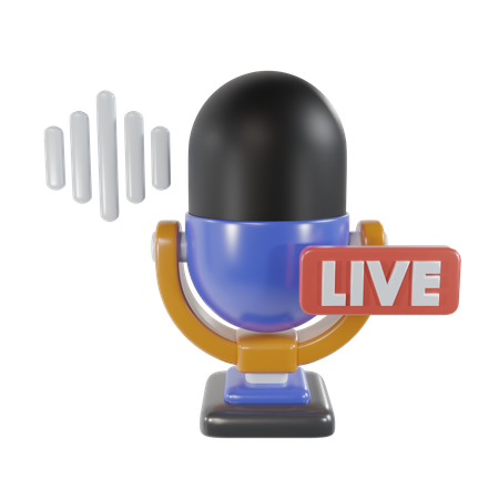 Podcast  3D Icon