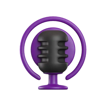 Podcast  3D Icon