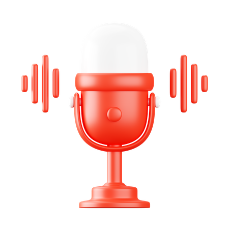 Podcast  3D Icon