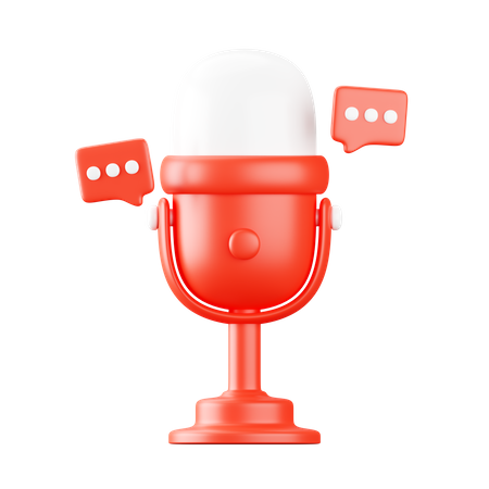 Podcast  3D Icon