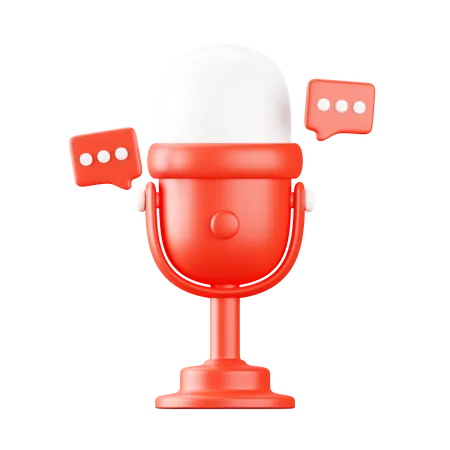 Podcast  3D Icon