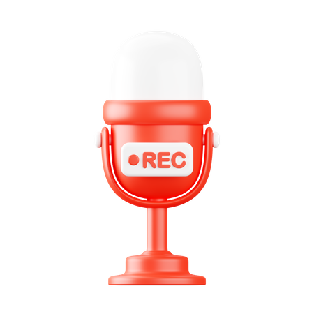 Podcast  3D Icon