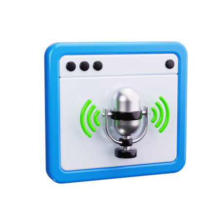 Podcast  3D Icon
